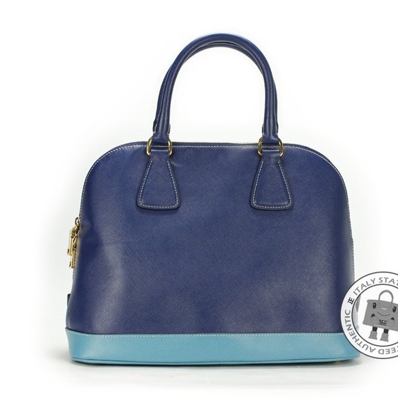 Prada Saffiano Lux bauletto Dome Tote Bag BL847B - Picture 2 of 6